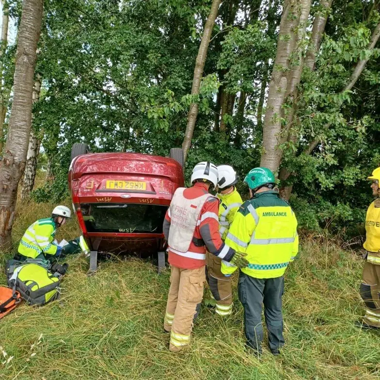 RTS Training Flipped Car